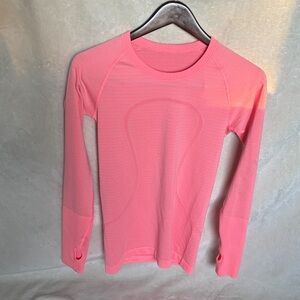Lululemon Swiftly Pink Long Sleeve Top